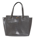 Kate Spade Grey Croc Embossed Leather Elissa Bristol Drive Tote HandWomen's Women's Bag