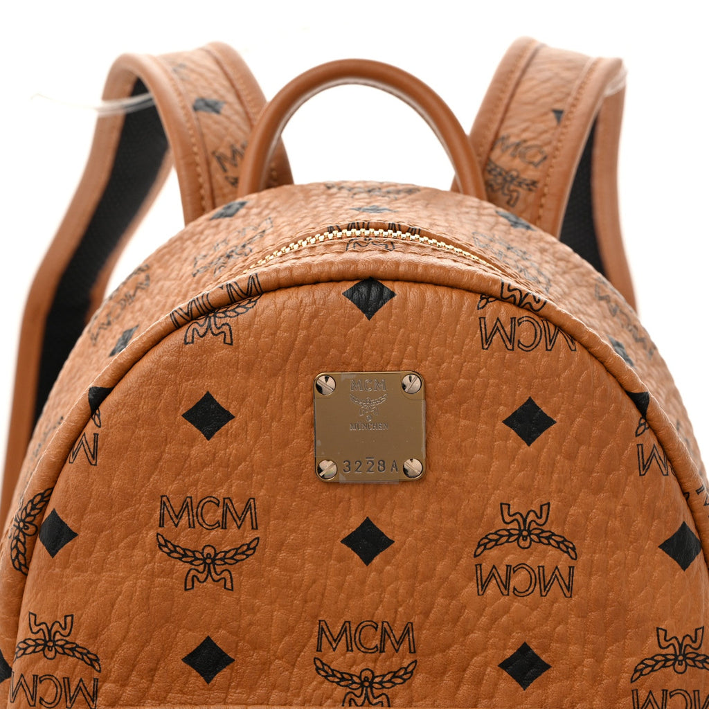 Visetos Side Stud Mini Stark Backpack Cognac