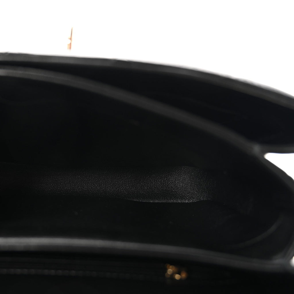 Lambskin Quilted Small Trendy CC Dual Handle Flap Bag Black