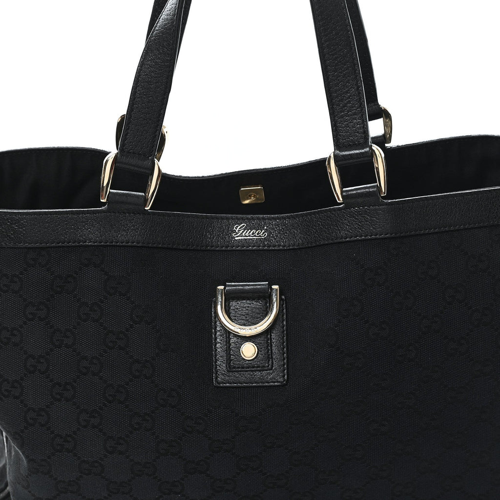 Monogram Large Abbey Tote Black