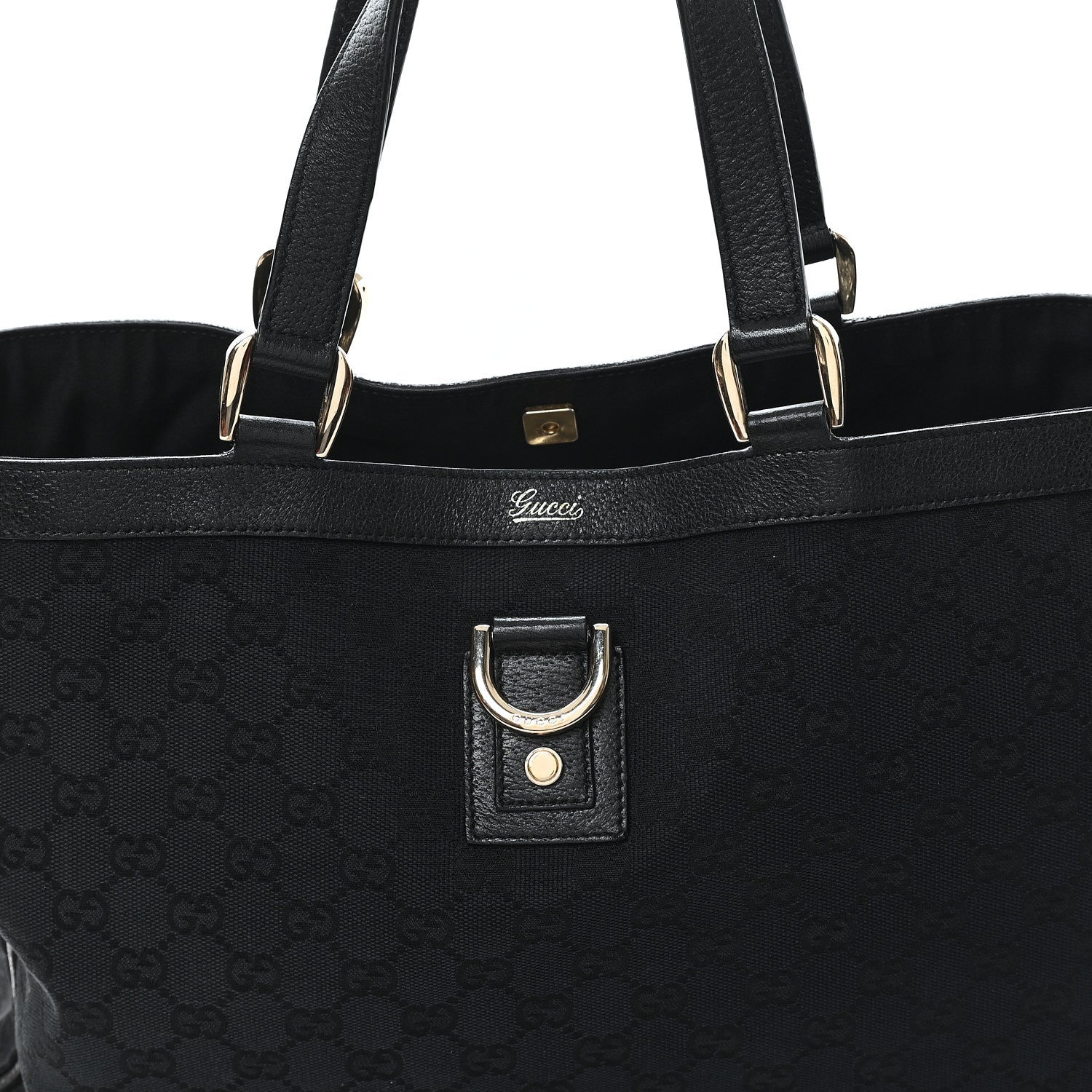 Monogram Large Abbey Tote Black