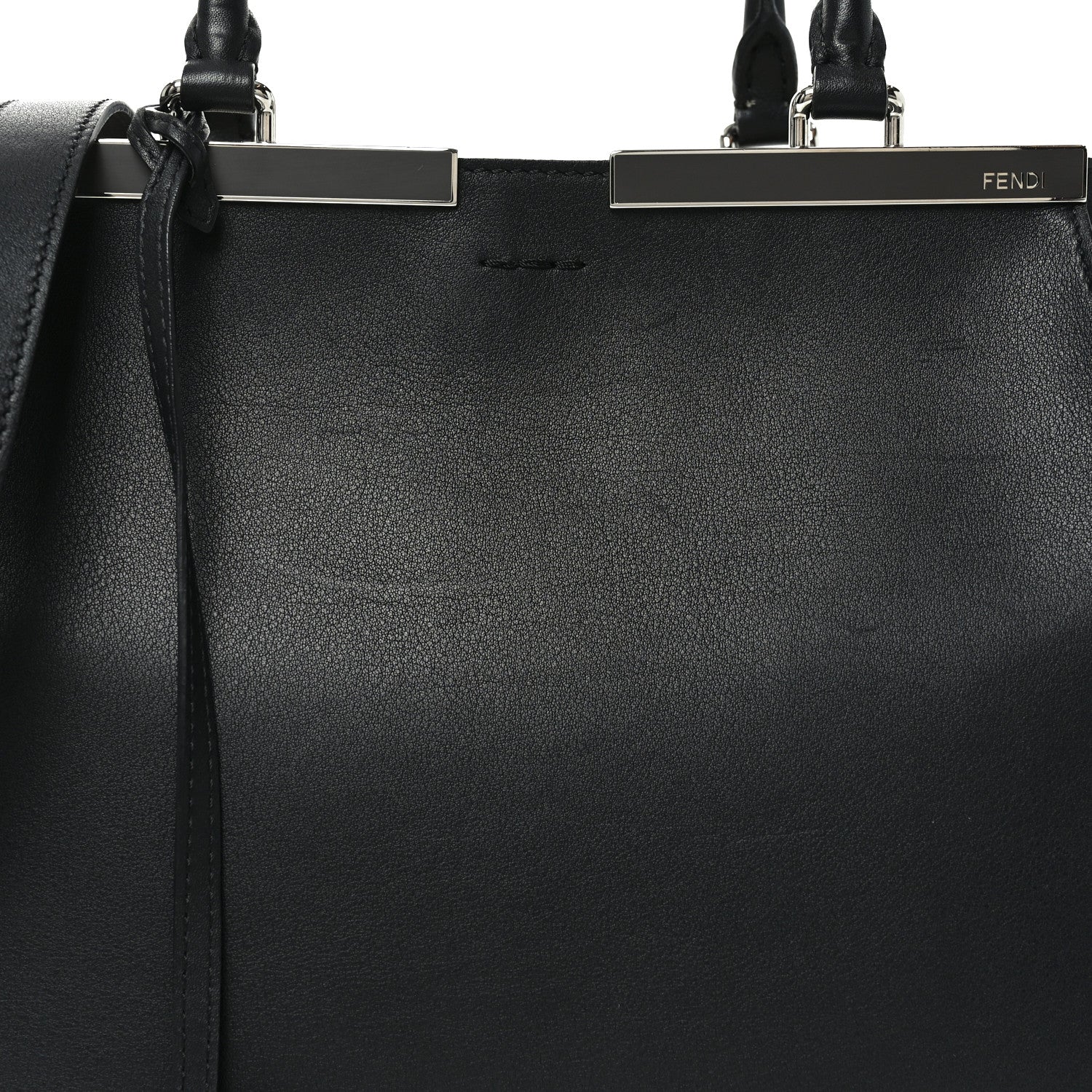 Vitello Dolce Shiny Nappa Petite 3Jours Tote Black
