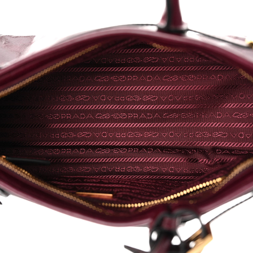Shiny Nappa Medium Bonnie Shoulder Bag Bordeaux