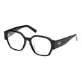 MCM Eyeglasses Rectangle Full Rim, Shiny Black Frame and Clear Demo Lenses Lens MW5008-D001