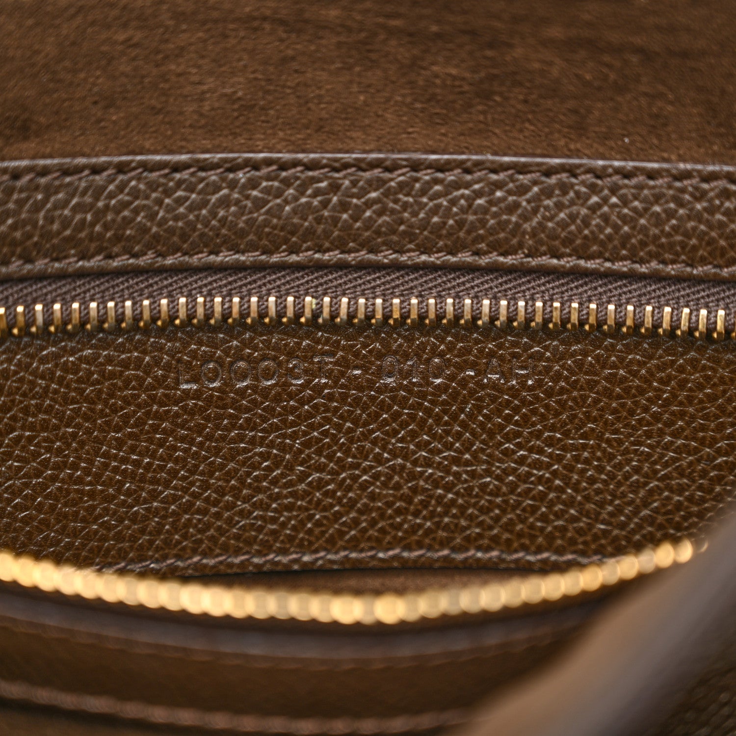 Grained Calfskin Large Jennifer Crossbody Bag Brown