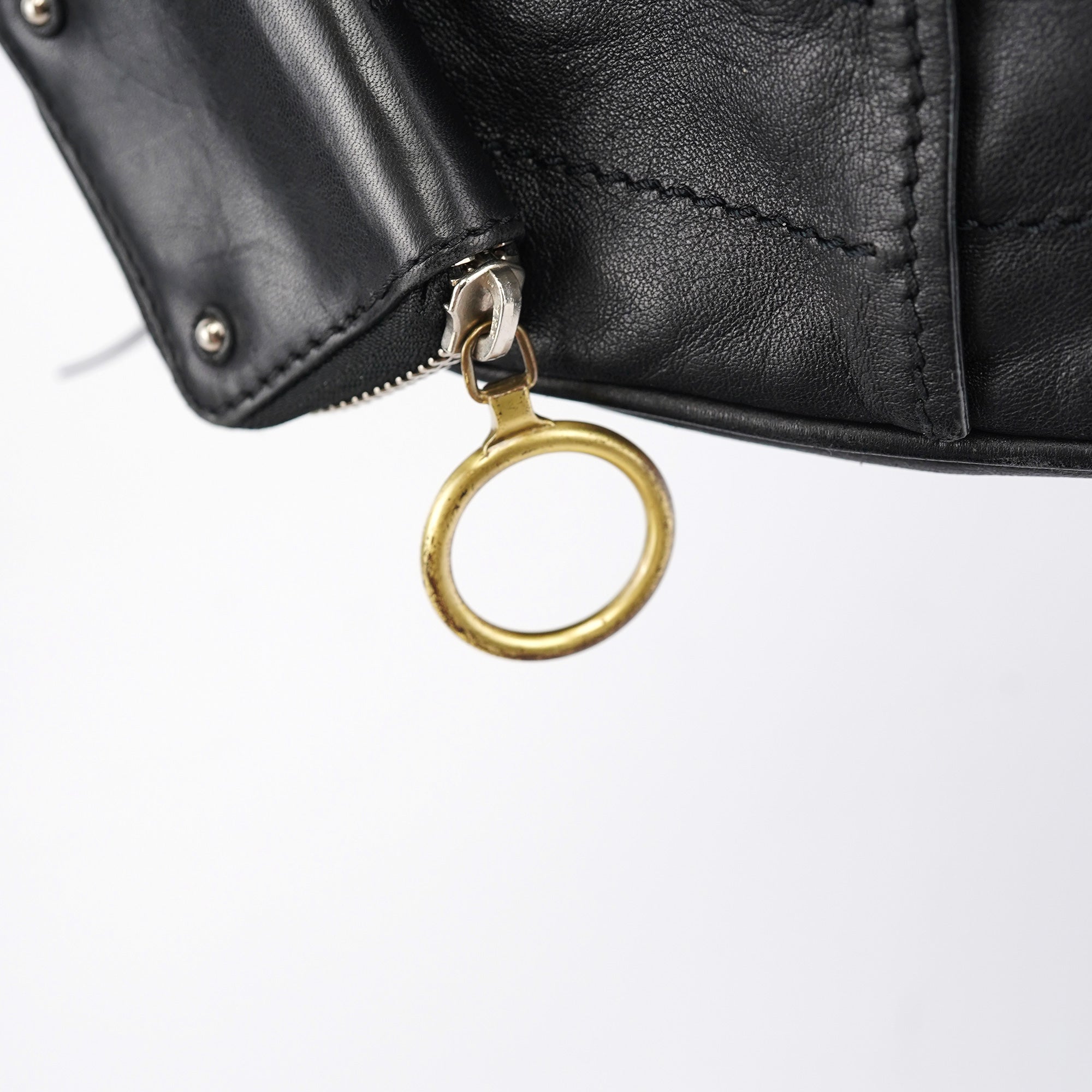 Black Leather Betty Tote Bag