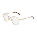 Salvatore Ferragamo Eyeglasses Square Full Rim, Gold Frame and Clear Demo Lens Lens SF2596710