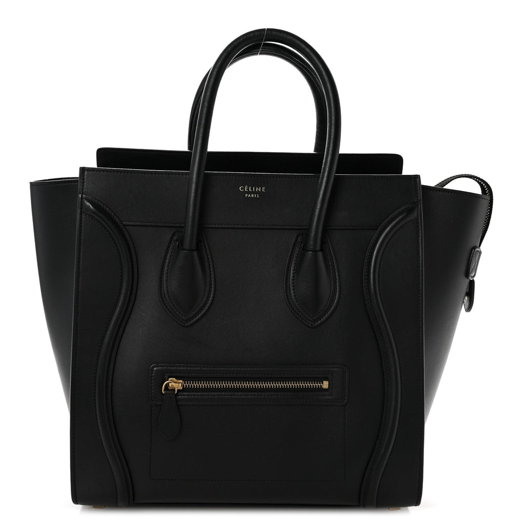 Smooth Calfskin Mini Luggage Black