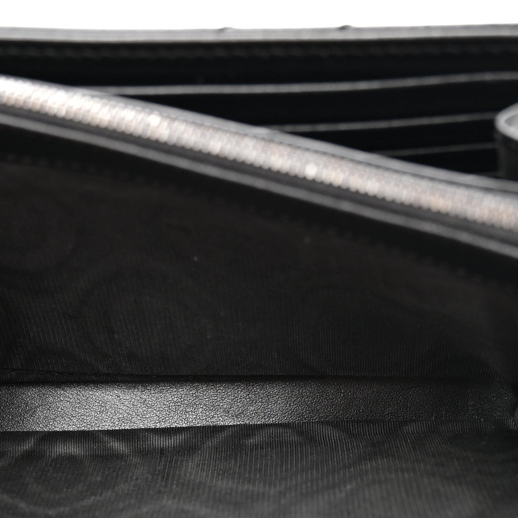 Calfskin Matelasse GG Marmont Chain Wallet Black