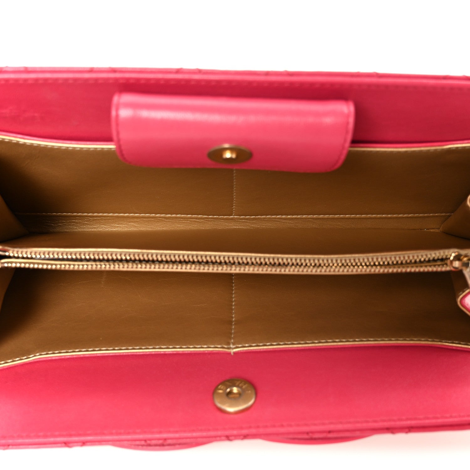 Lambskin Quilted Coco Midnight Clutch Dark Pink