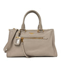Vitello Daino Shopping Satchel Pomice