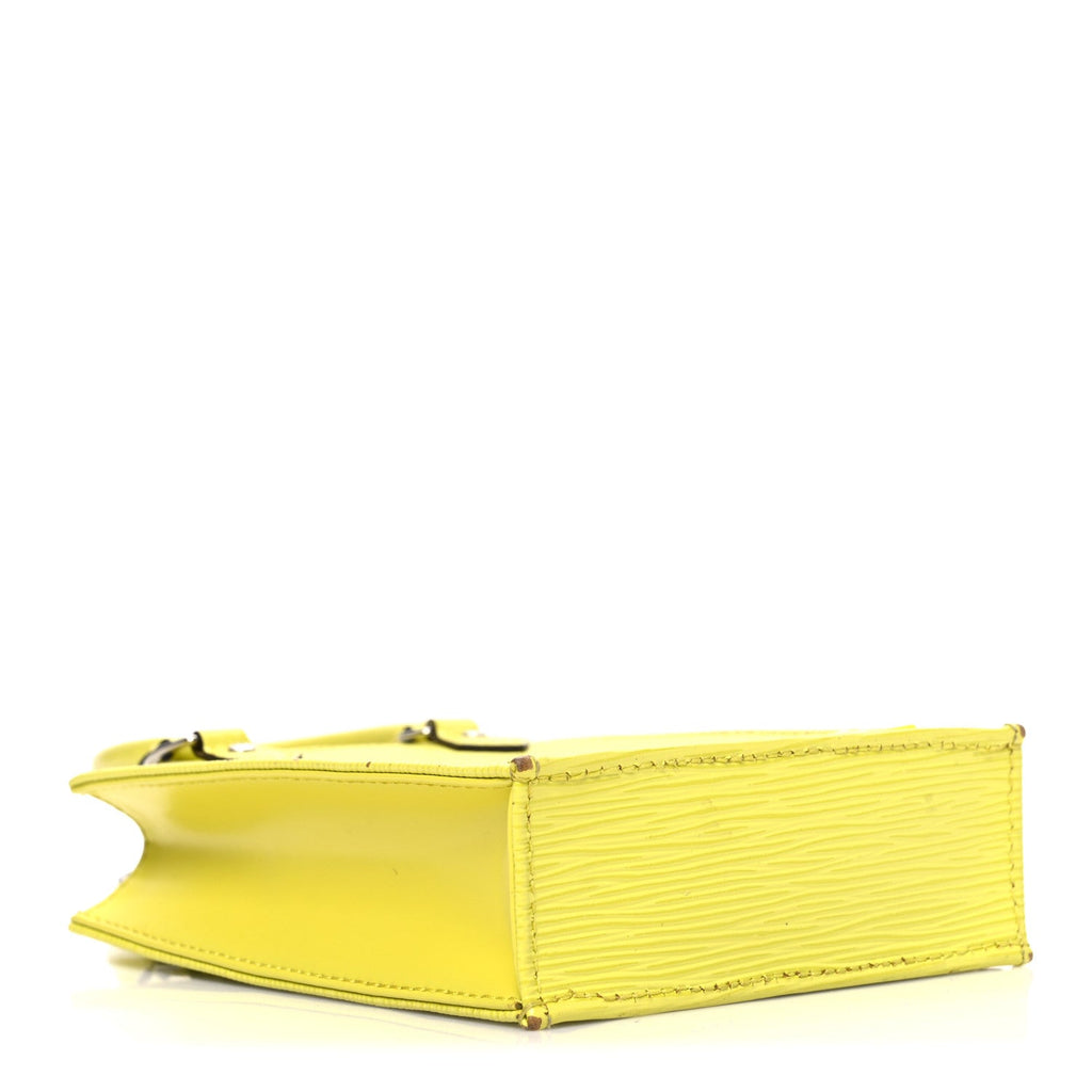 Epi Petit Sac Plat Yellow Citron