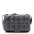 Nappa Maxi Intreccio Padded Cassette Crossbody Bag Thunder