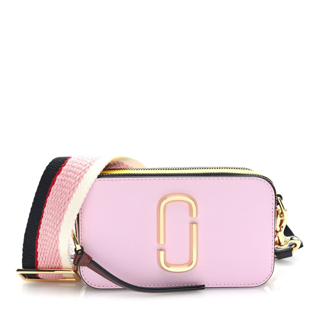 Saffiano Small Snapshot Camera Bag Blush Multicolor
