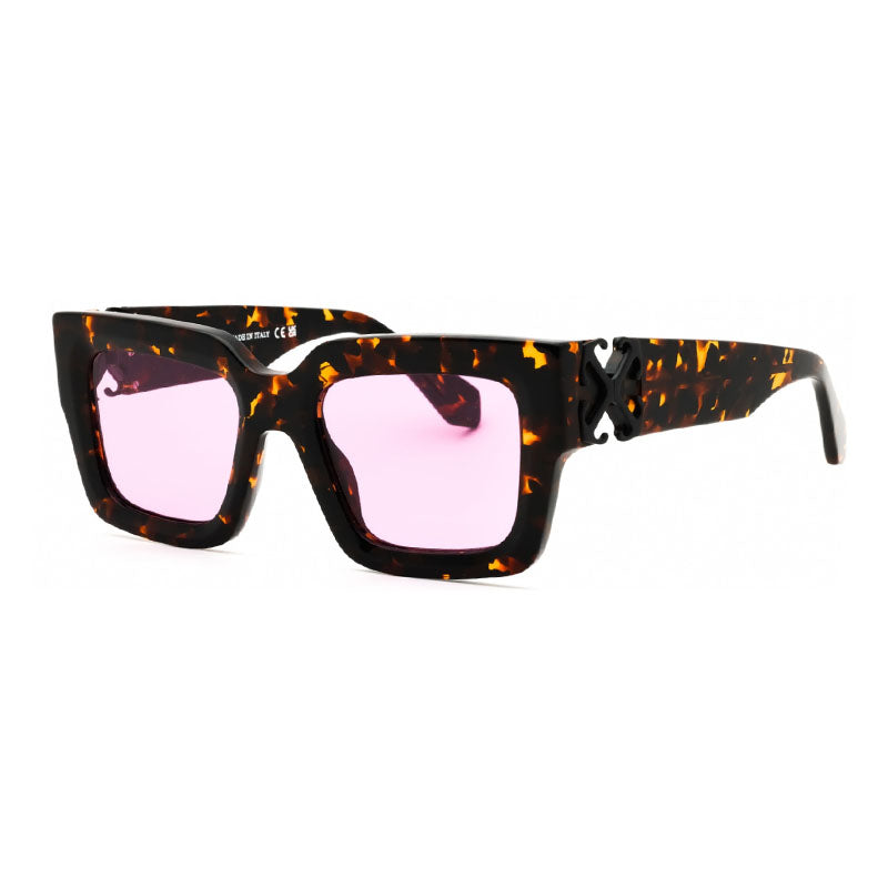 Off-White Sunglasses Square Full Rim, Shiny Grey Frame and Dark Grey Lens OERI14DMYSTIC0907