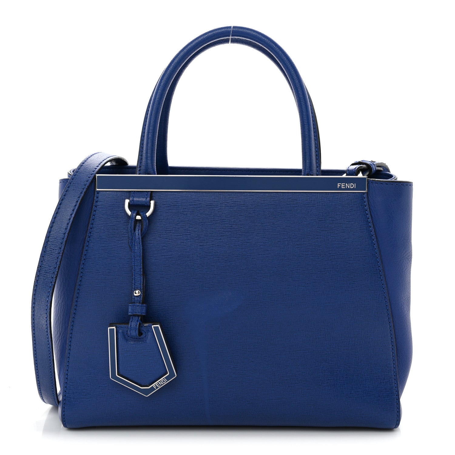 Vitello Elite Petite 2Jours Tote Blue Neon