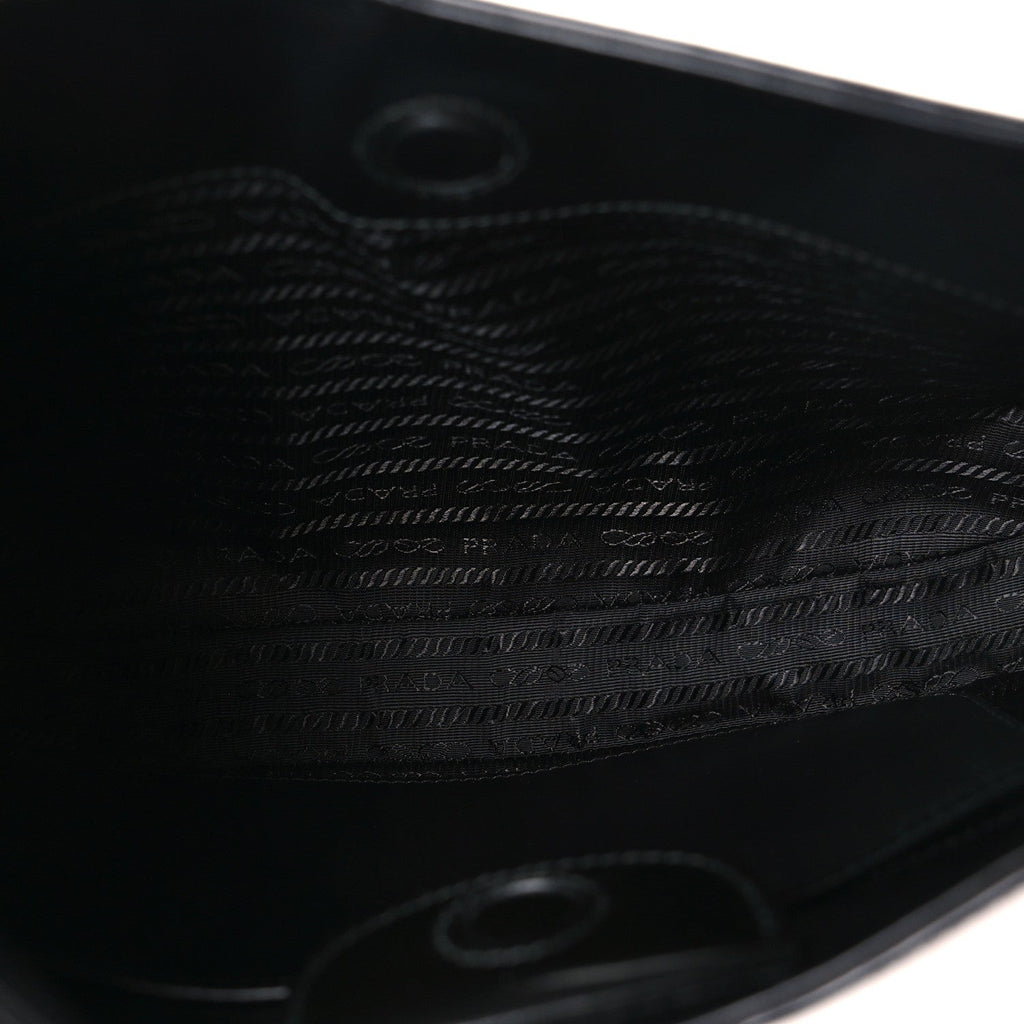 Spazzolato Large Cleo Adjustable Strap Shoulder Bag Black