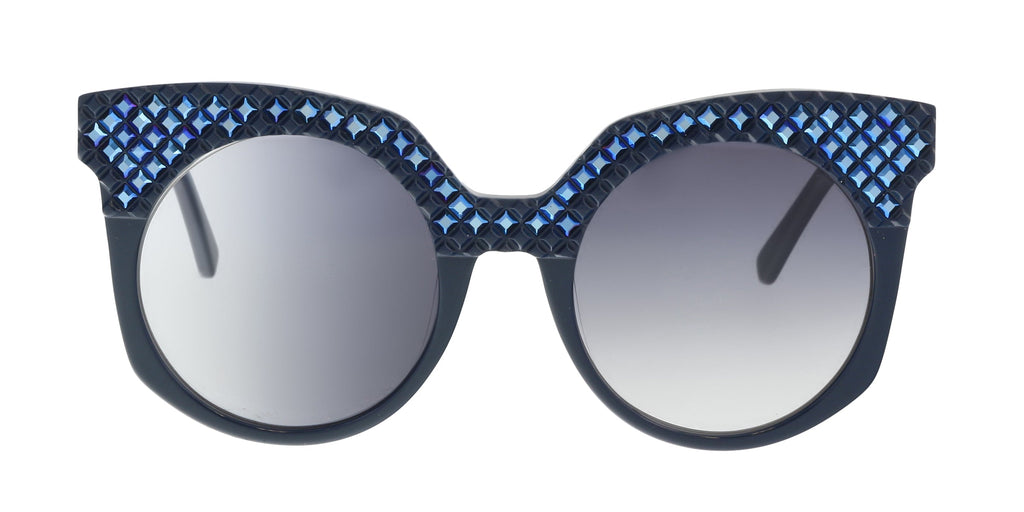 MCM Blue Round MCM643SR 424 Sunglasses