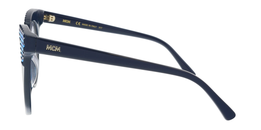 MCM Blue Round MCM643SR 424 Sunglasses