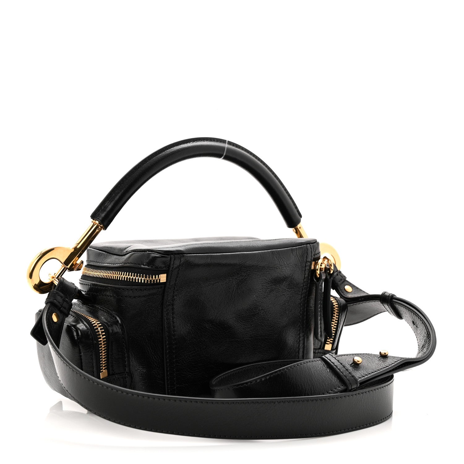 Shiny Buffalo Small Double Carry Camera Bag Black