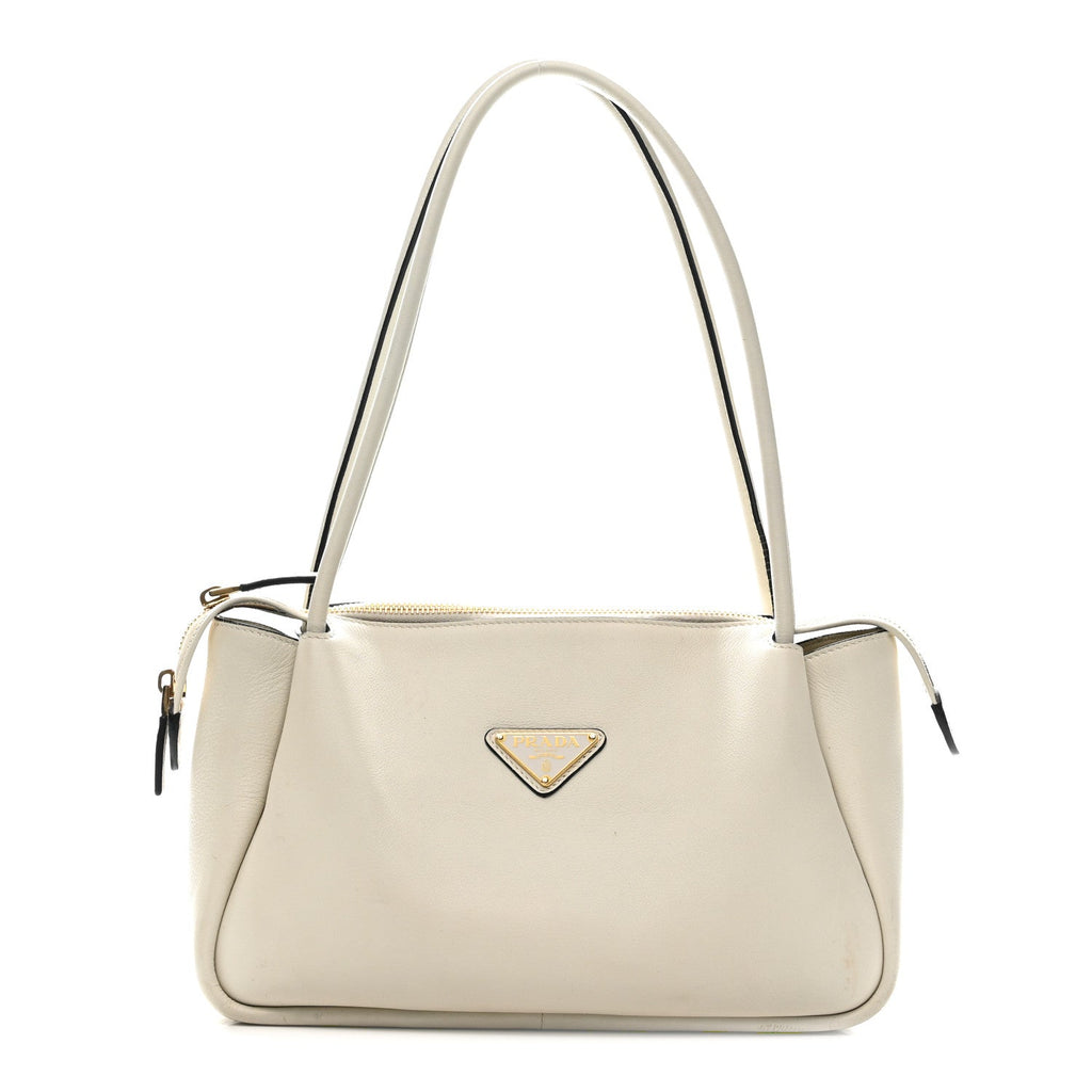 Soft Calfskin Medium Darling Shoulder Bag White