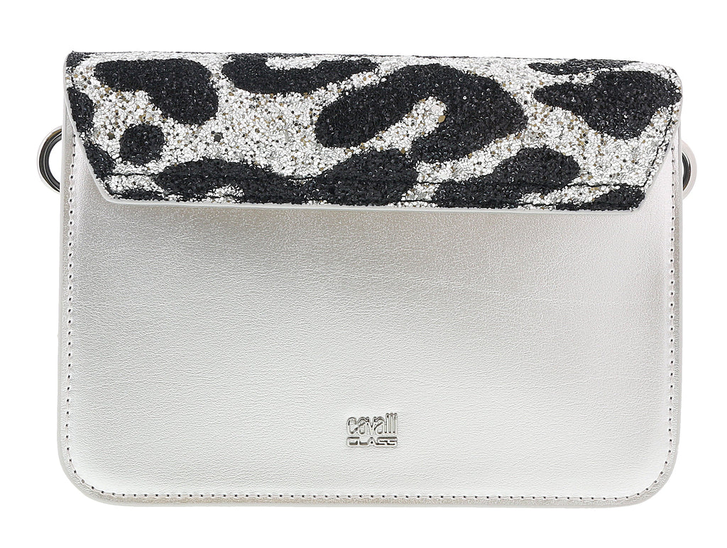 Class Roberto Cavalli Milano Rmx 0 Silver/Black Medium Shoulder Bag