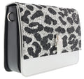 Class Roberto Cavalli Milano Rmx 00 Silver/Black Large Shoulder Bag