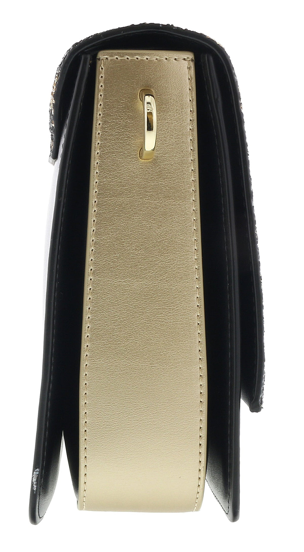 Class Roberto Cavalli Milano Rmx 00 Light Gold/Black Large Shoulder Bag