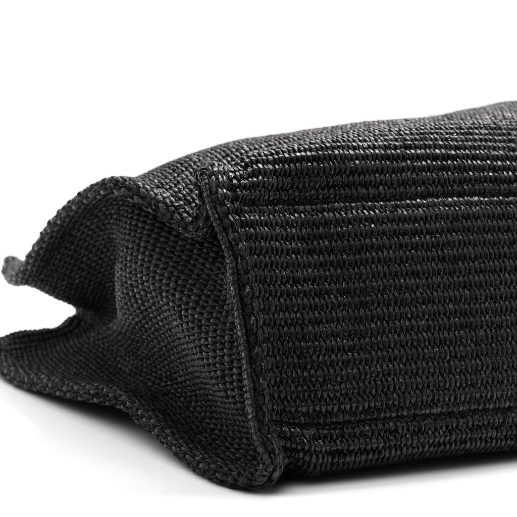 Raffia Medium G Tote Black