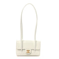 Shiny Caviar Mini Preppy Coco Shoulder Bag Light Blue