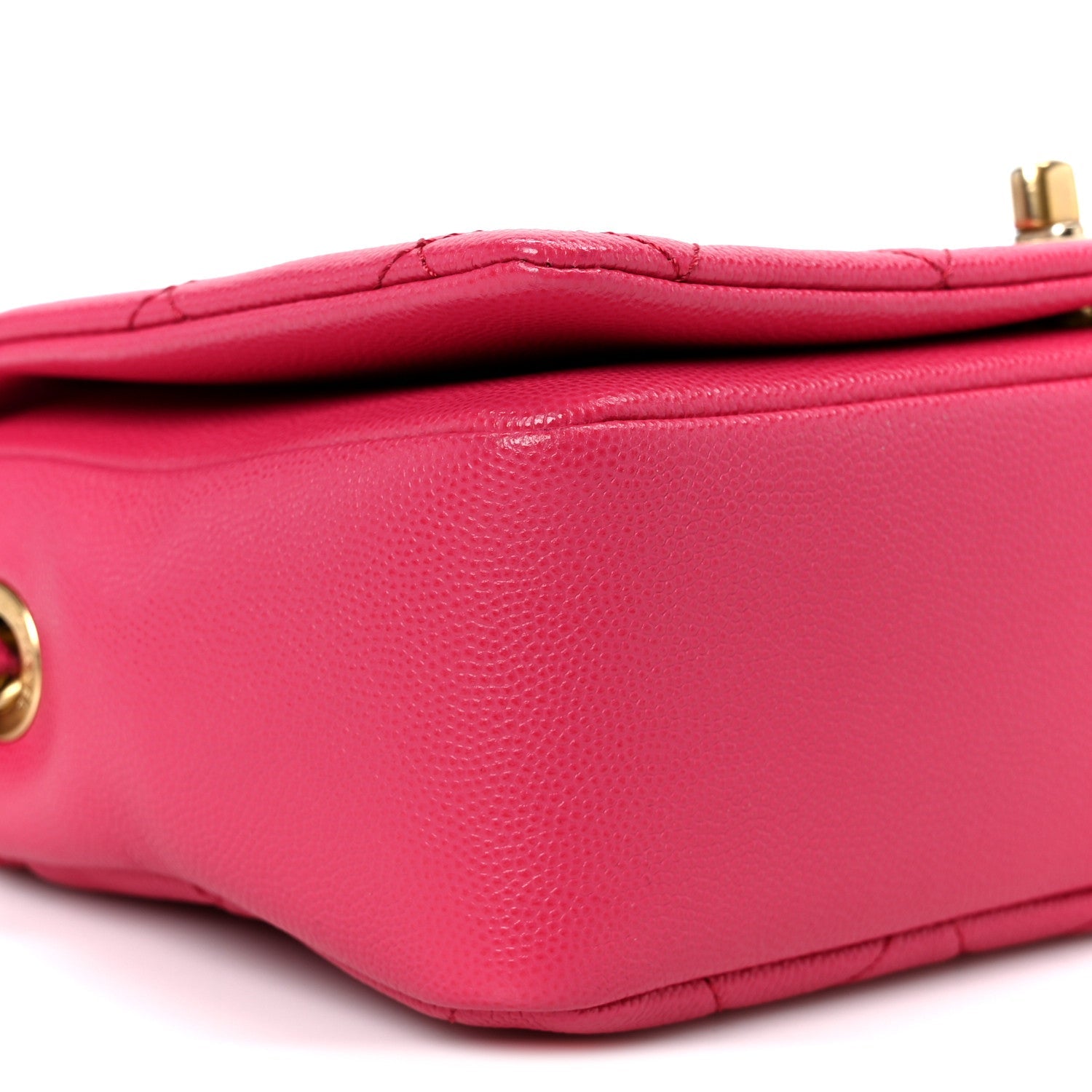 Caviar Quilted Small Fashion Therapy Flap Bag Dark Pink