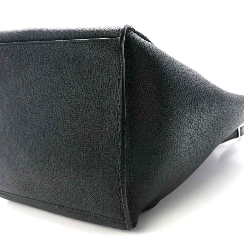 Supple Grained Calfskin Small Big Bag Black