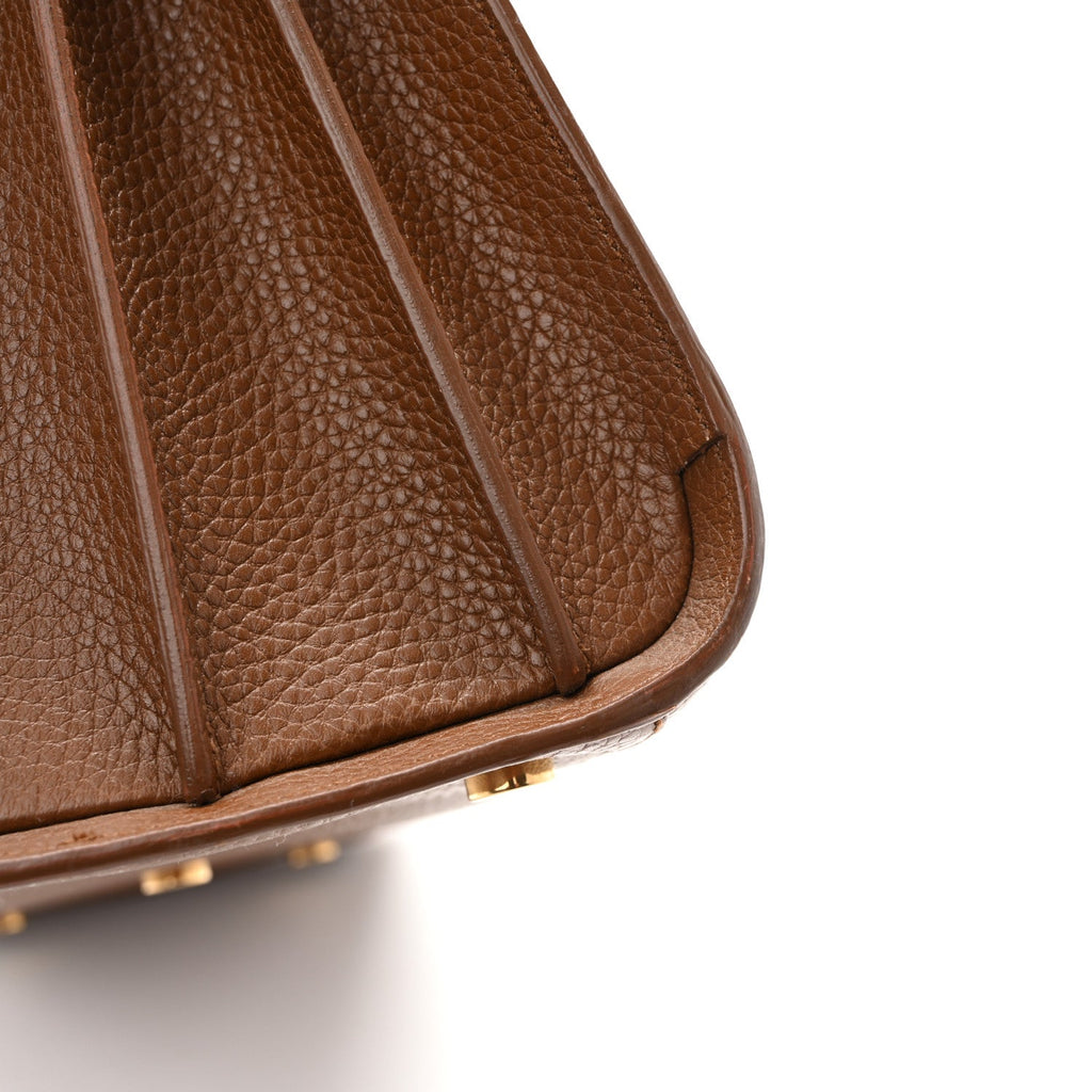 Grained Calfskin Large Souple Sac De Jour Carryall Cinnamon