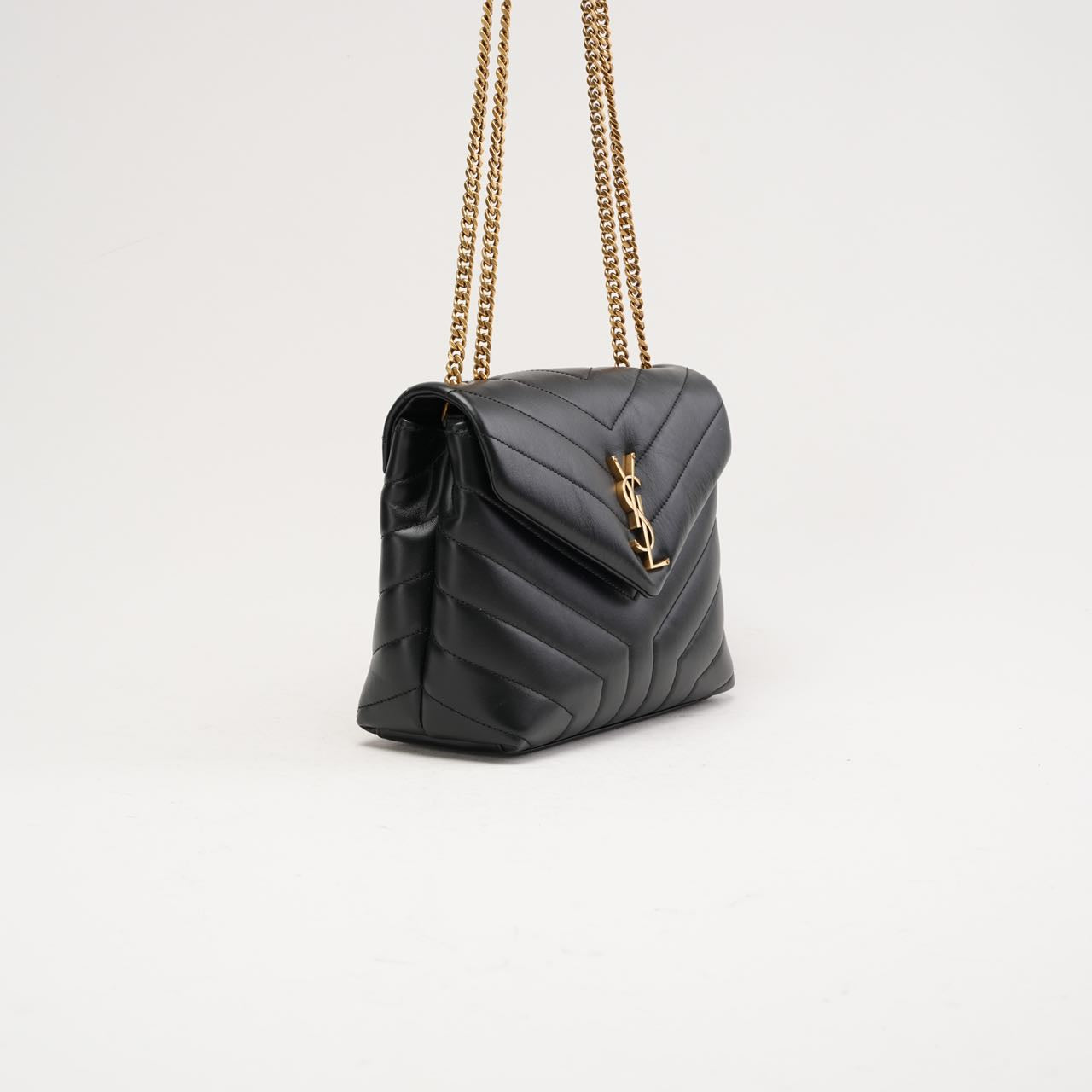 Saint Laurent Small LouLou Leather Black 2023