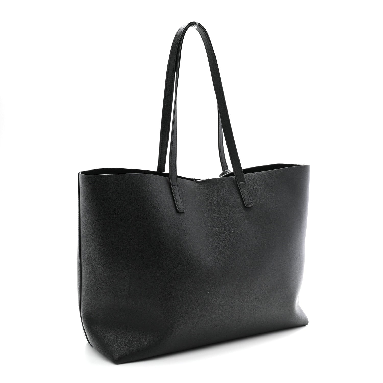 Calfskin Large Shopping Tote Black