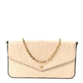 Empreinte Pochette Felicie Chain Wallet Cream