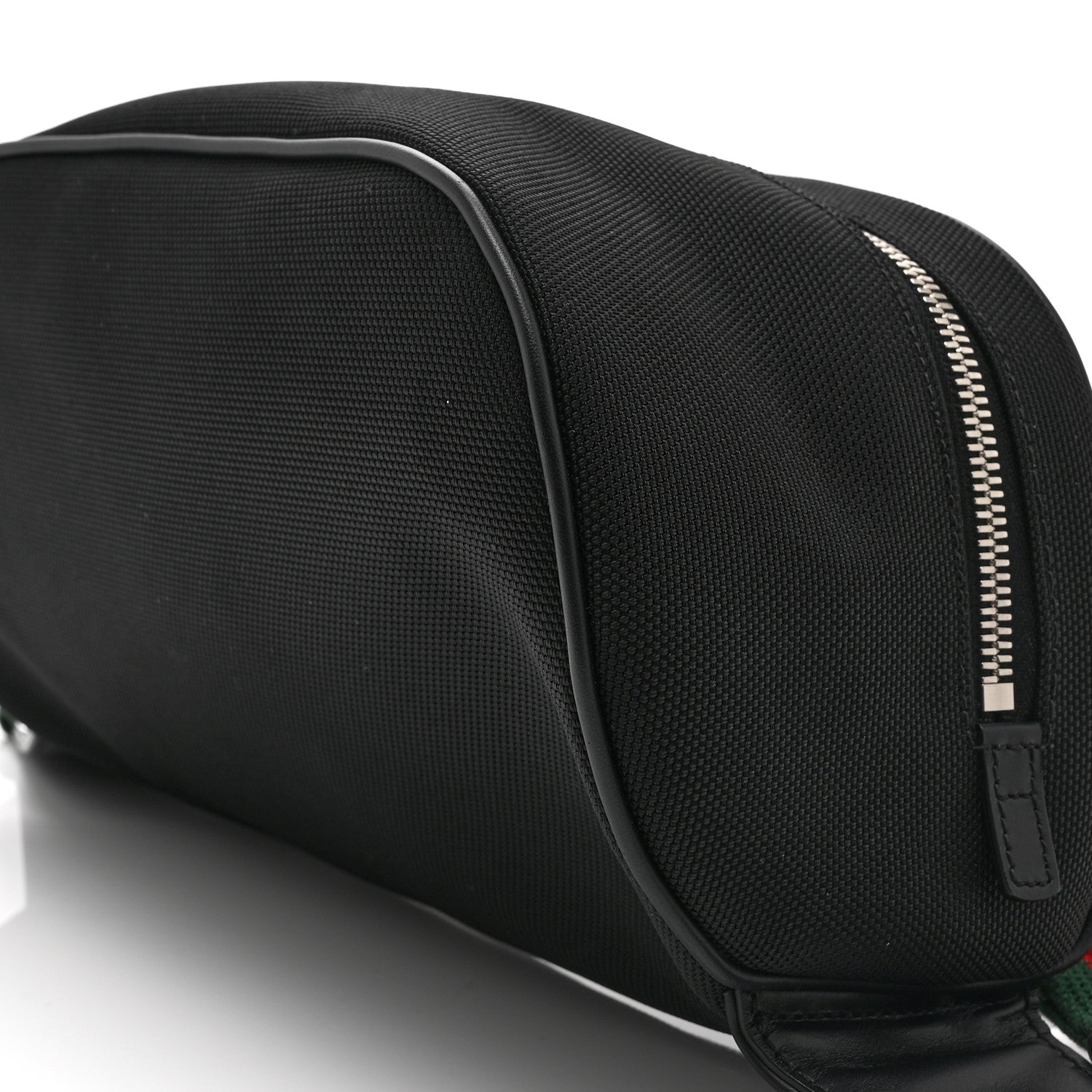 Techno Canvas Web Large Belt Bag Black