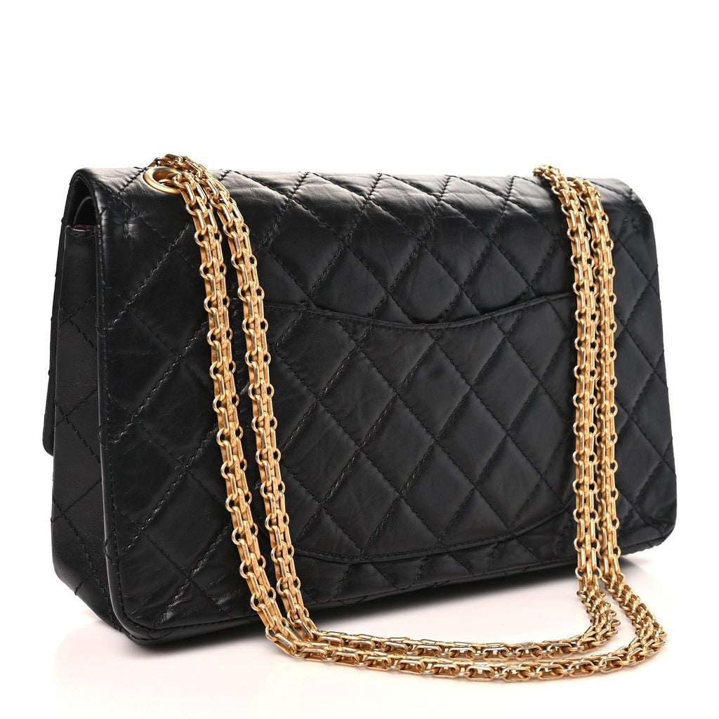 Aged Calfskin Lucky Charms 2.55 Reissue 226 Flap Black