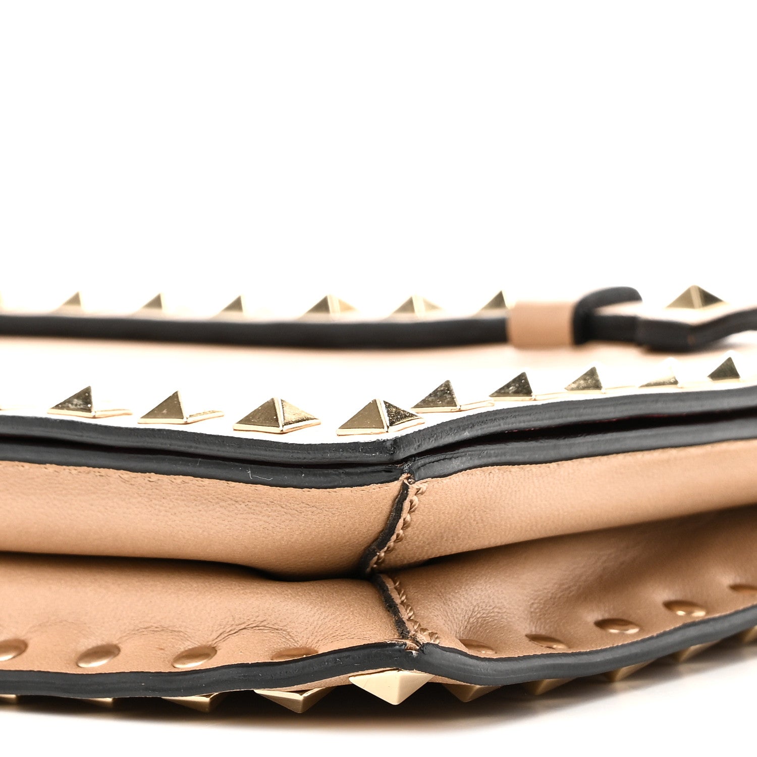 Nappa Rockstud Wristlet Clutch Alpaca