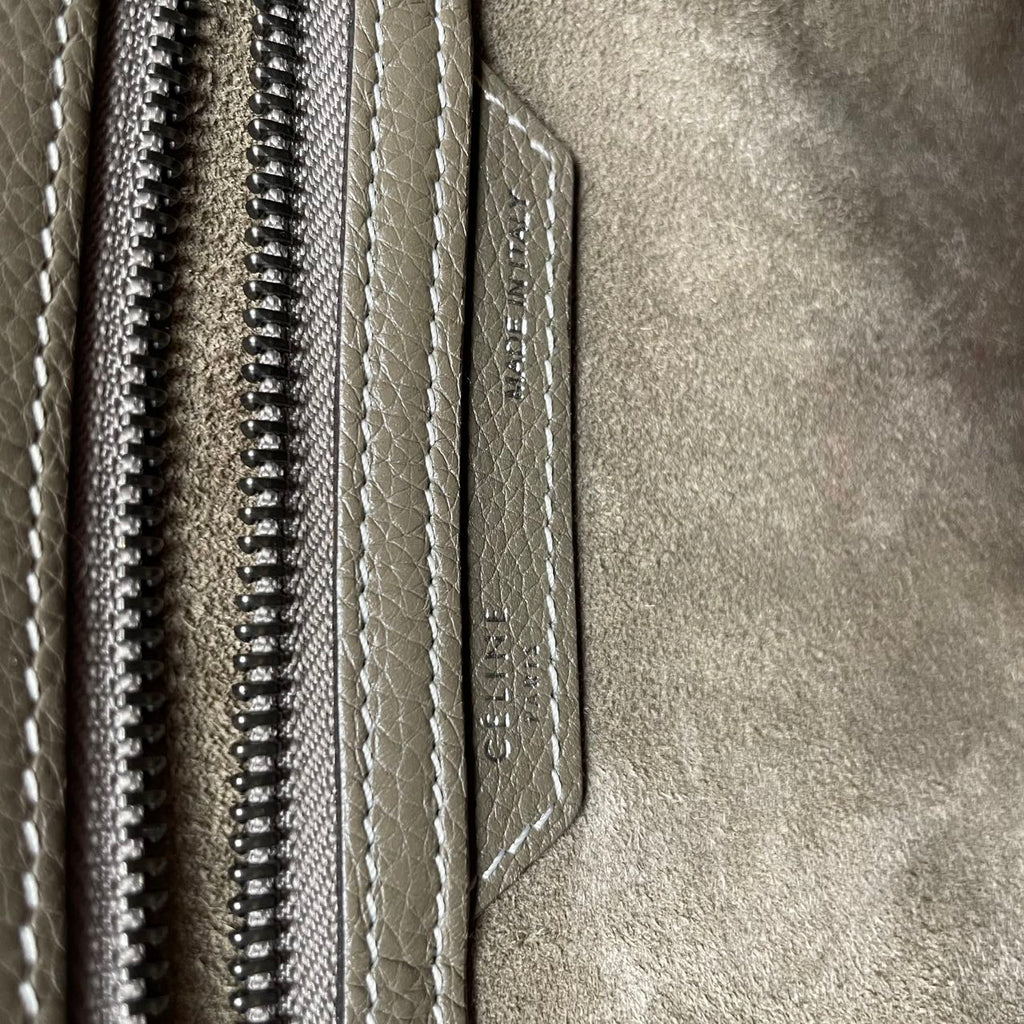 Celine Luggage Medium Tote Gray 2014