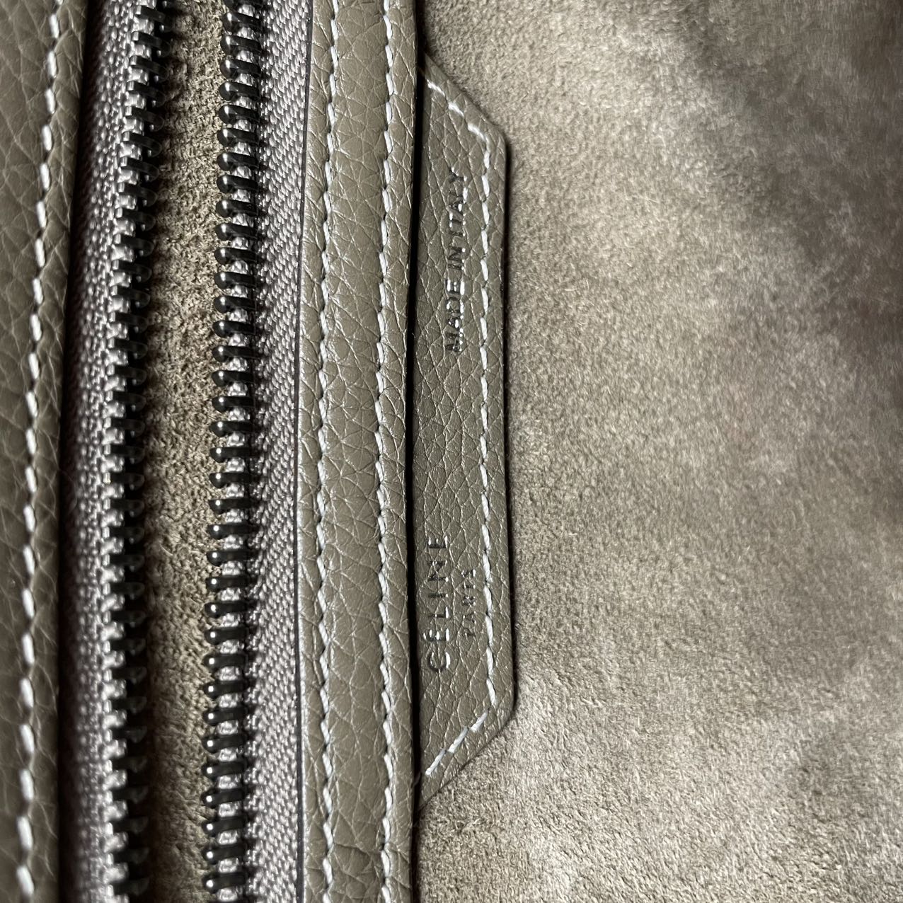 Celine Luggage Medium Tote Gray 2014