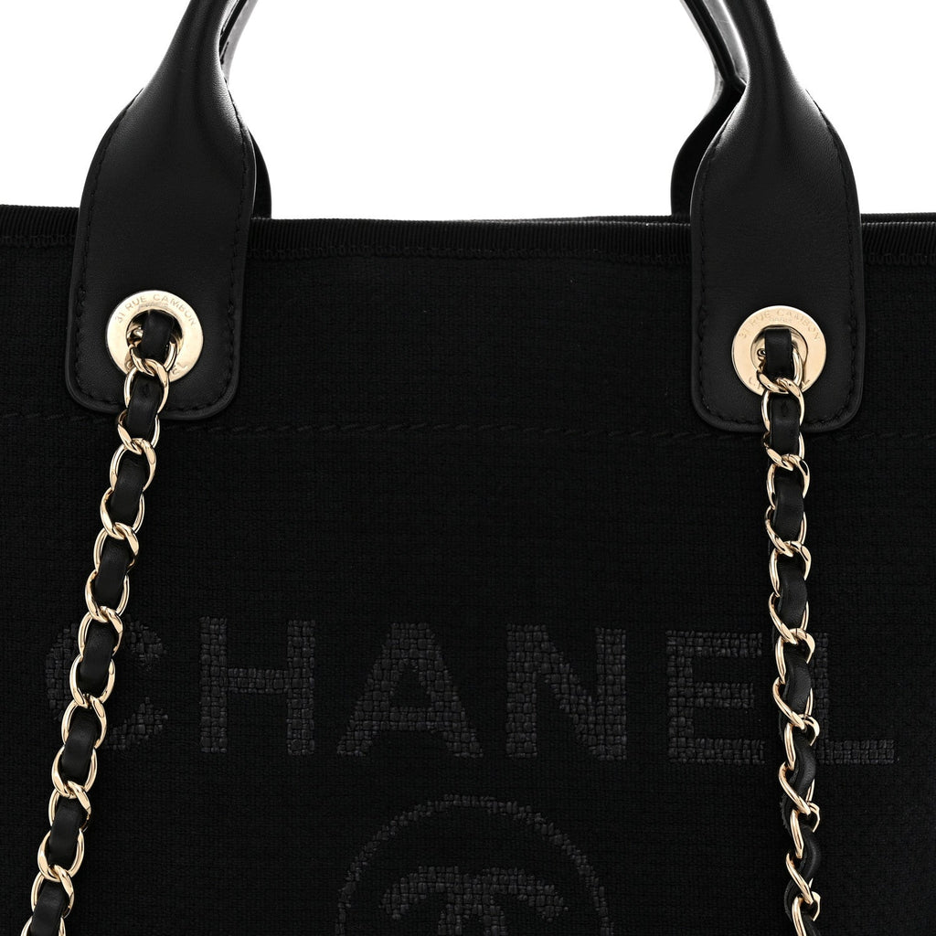 Mixed Fibers Small Deauville Tote Black