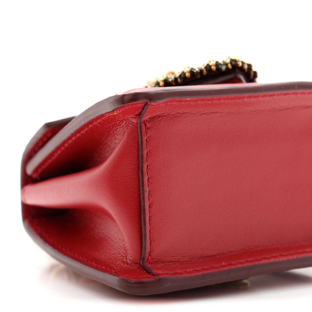 Nappa Micro Devotion Envelope Top Handle Bag Red