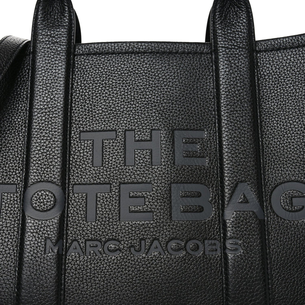 Grained Calfskin Medium The Tote Bag Black