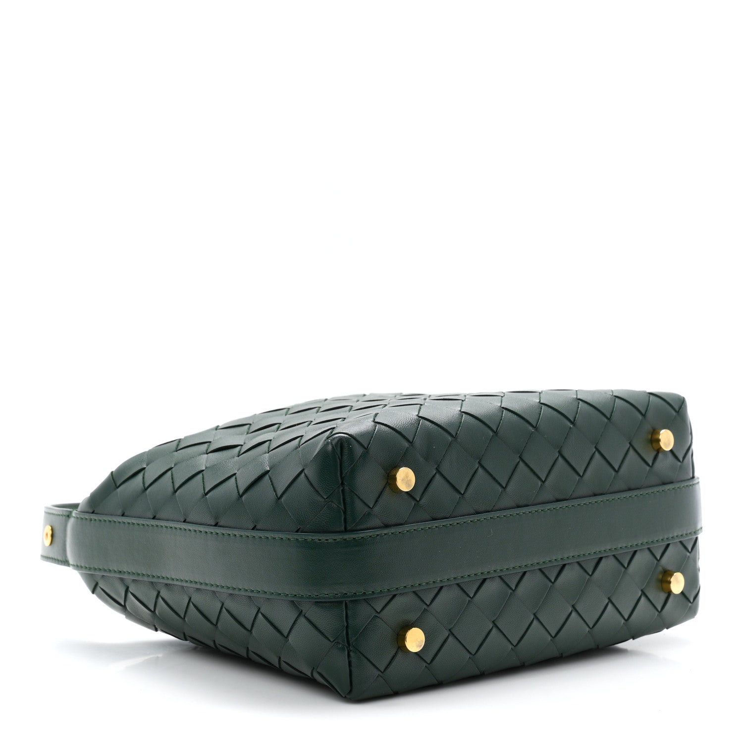 Calfskin Intrecciato Mini Wallace Emerald Green