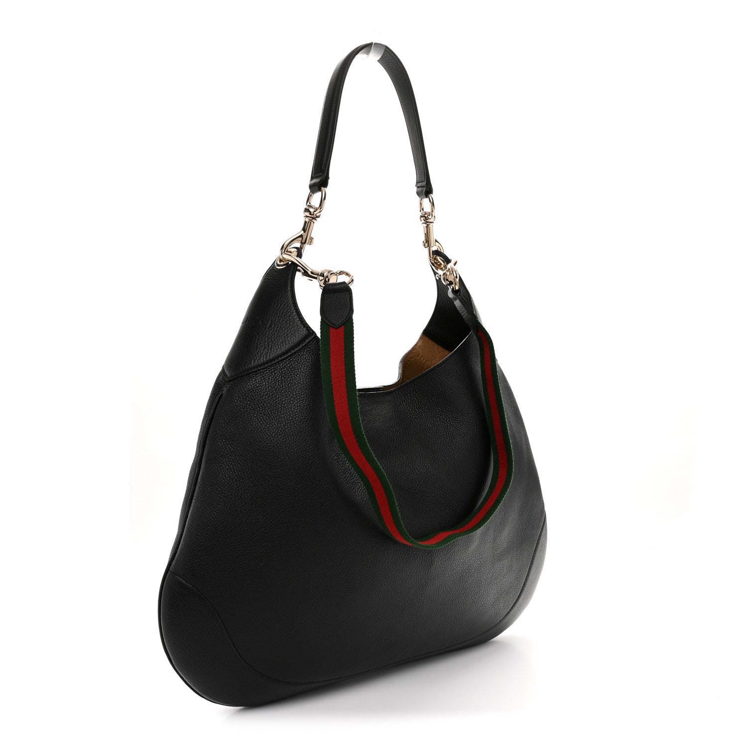 Soft Grained Calfskin Maxi B Hobo Black