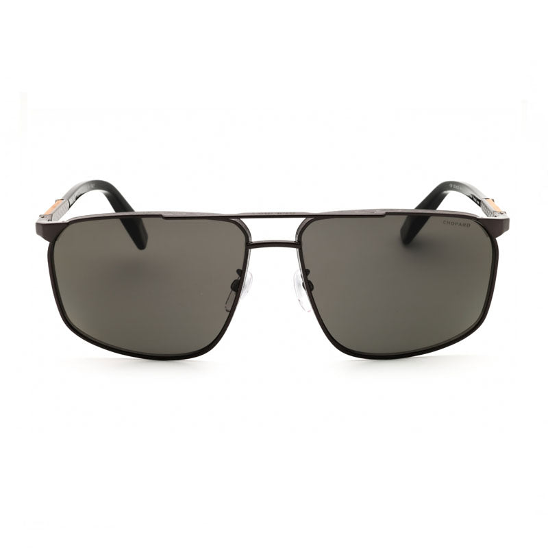 Chopard Sunglasses Aviator Full Rim, Black Gold Frame and Grey Polarized Lens SCHL52Q67P