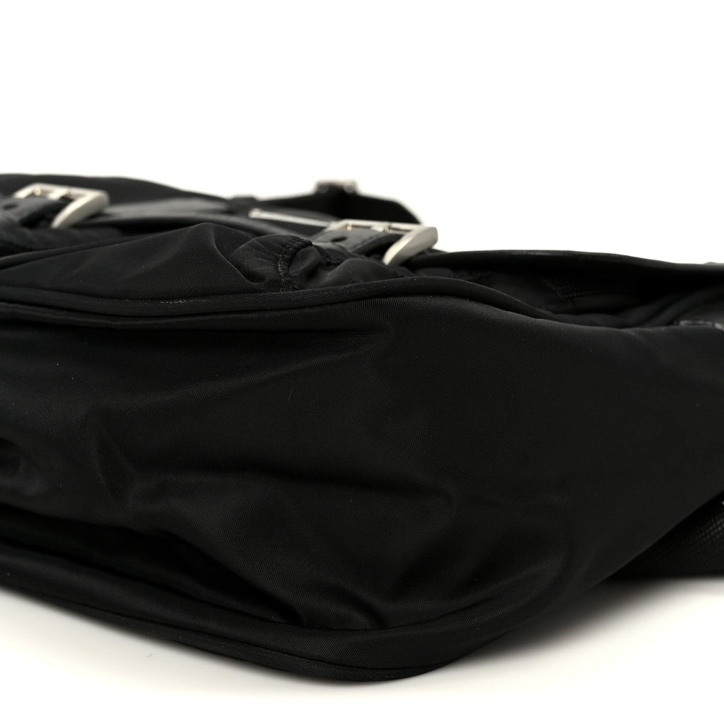 Tessuto Nylon Messenger Bag Black