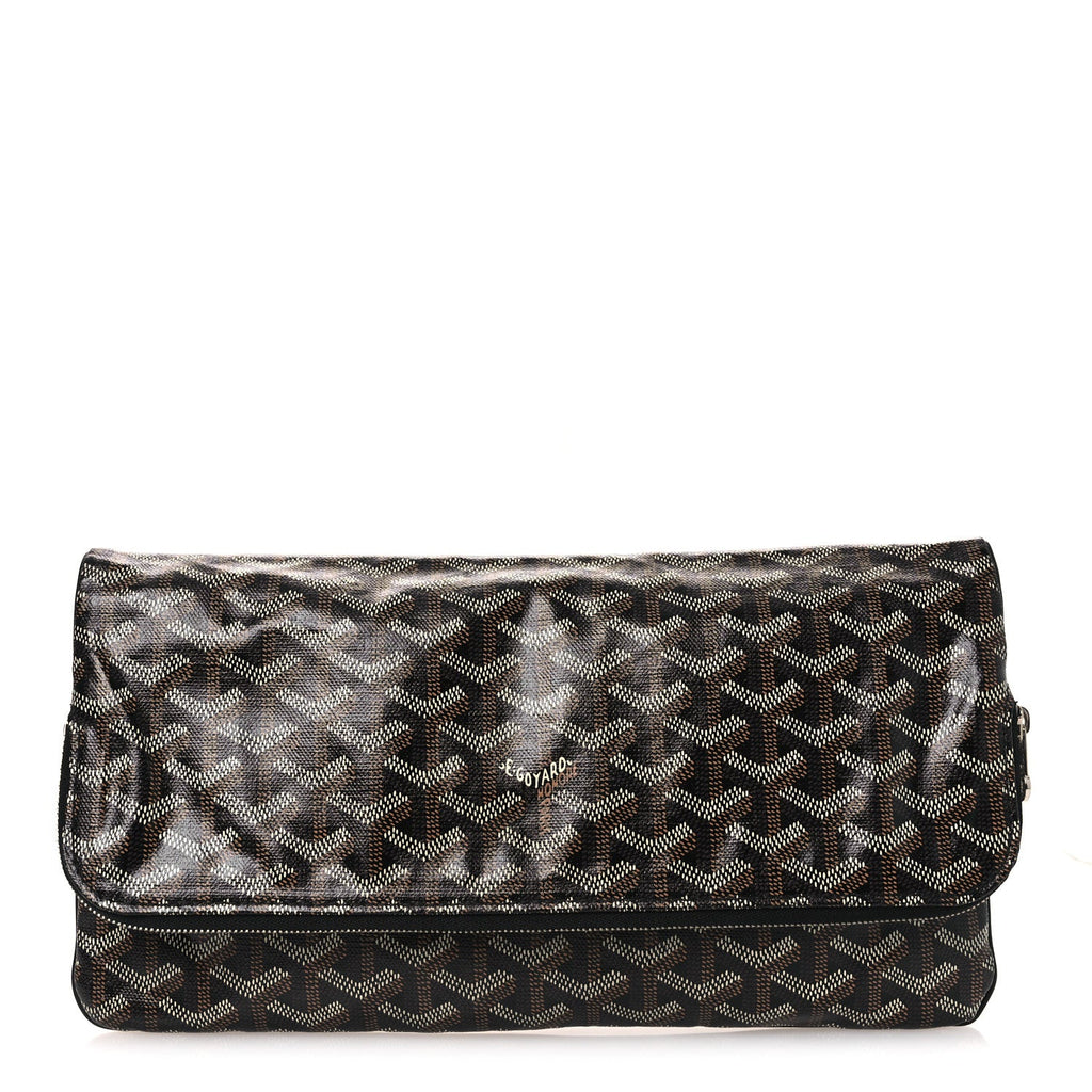 Goyardine Sainte Marie Soft Clutch Black