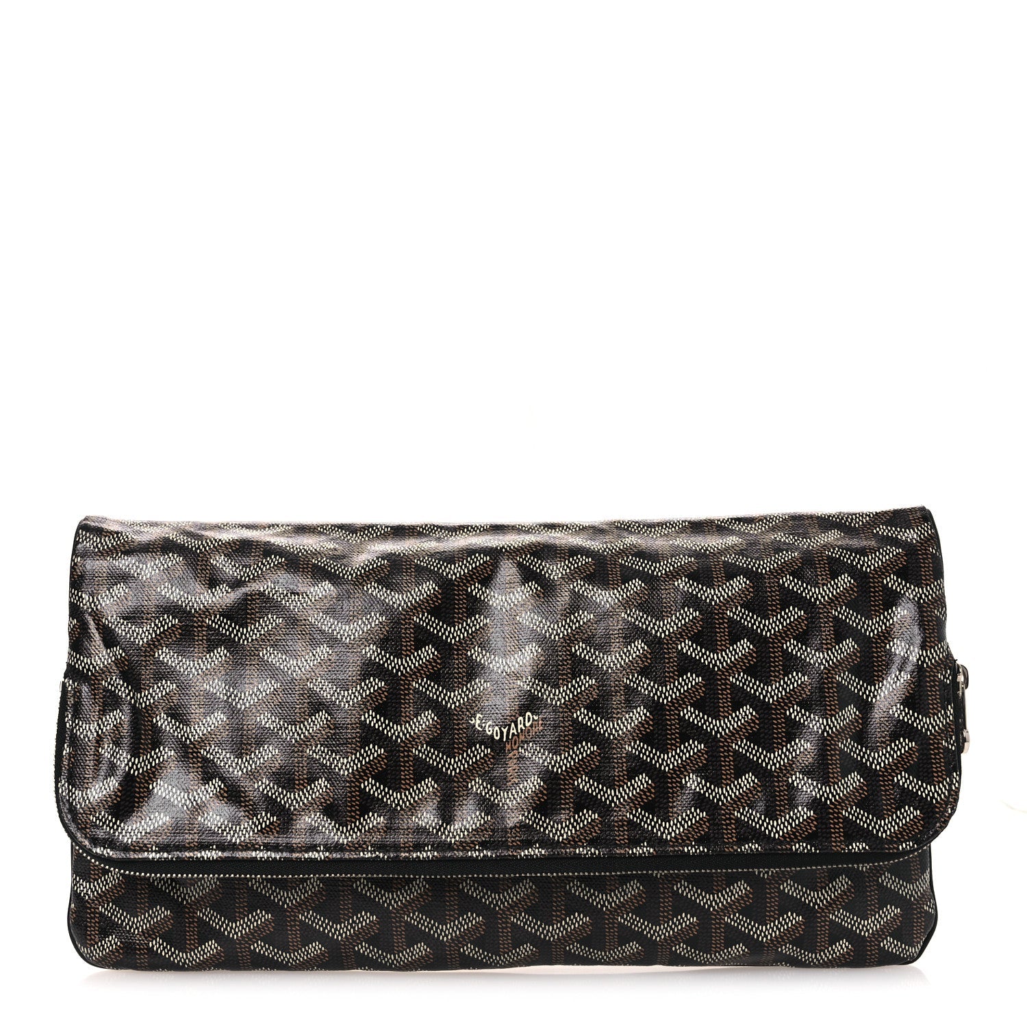 Goyardine Sainte Marie Soft Clutch Black